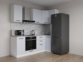 Кухонный гарнитур угловой Смоки 2200*1000 (Стол. 38 мм) в Красноуральске - krasnouralsk.ok-mebel.com | фото