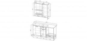 Кухонный гарнитур Умбра 1600 h950 (Стол. 26мм) в Красноуральске - krasnouralsk.ok-mebel.com | фото 2