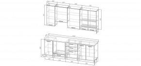 Кухонный гарнитур Умбра 2400 h950 (Стол. 38мм) в Красноуральске - krasnouralsk.ok-mebel.com | фото 2