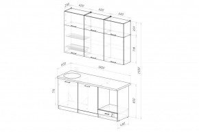 ЛИОРА Кухонный гарнитур Макси 2 (1800 мм) ПМ в Красноуральске - krasnouralsk.ok-mebel.com | фото 2