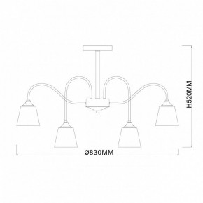 Люстра на штанге Escada Cobra 1147/8P в Красноуральске - krasnouralsk.ok-mebel.com | фото 3