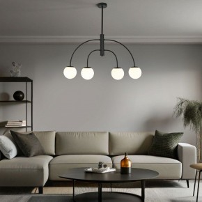 Люстра на штанге Eurosvet Cenacolo 30179/4 черный в Красноуральске - krasnouralsk.ok-mebel.com | фото 2