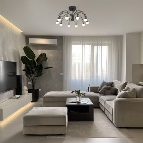 Люстра на штанге Eurosvet Ragno 90035/10 LED черный в Красноуральске - krasnouralsk.ok-mebel.com | фото 5