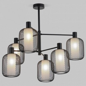 Люстра на штанге Eurosvet Voile 30191/6 черный в Красноуральске - krasnouralsk.ok-mebel.com | фото