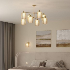 Люстра на штанге Eurosvet Voile 30192/8 золото в Красноуральске - krasnouralsk.ok-mebel.com | фото 3