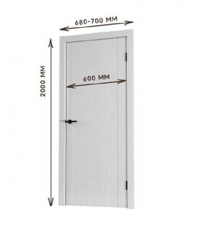 Межкомнатная дверь Bolivar Каньон браун (комплект) 600 в Красноуральске - krasnouralsk.ok-mebel.com | фото