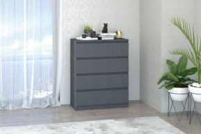 МС "Хилтон" Комод №1 800 (4 ящ.) графит в Красноуральске - krasnouralsk.ok-mebel.com | фото