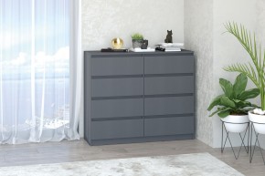 МС "Хилтон" Комод №3 1200 (8 ящ.) графит в Красноуральске - krasnouralsk.ok-mebel.com | фото