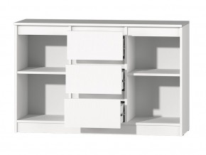 МС "Хилтон" Комод №4 1200 (белый текстурный) в Красноуральске - krasnouralsk.ok-mebel.com | фото 3