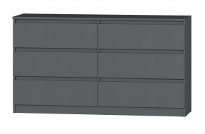 МС "Хилтон" Комод №5 1400 (6 ящ.) графит в Красноуральске - krasnouralsk.ok-mebel.com | фото 2