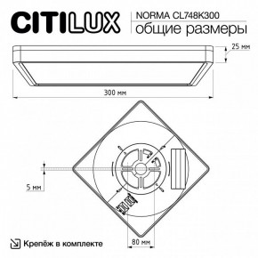 Накладной светильник Citilux Norma CL748K300 в Красноуральске - krasnouralsk.ok-mebel.com | фото 7
