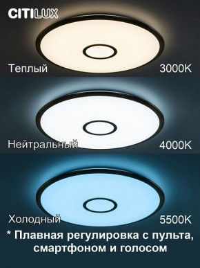 Накладной светильник Citilux Старлайт Смарт CL703A83G в Красноуральске - krasnouralsk.ok-mebel.com | фото 4
