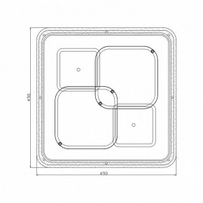 Накладной светильник Escada Module 10235/4LED SQUARE в Красноуральске - krasnouralsk.ok-mebel.com | фото 5