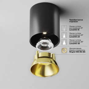Накладной светильник Maytoni Alfa LED C064CL-12W4K-RD-B в Красноуральске - krasnouralsk.ok-mebel.com | фото 3
