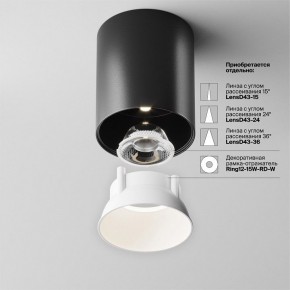 Накладной светильник Maytoni Alfa LED C064CL-12W4K-RD-B в Красноуральске - krasnouralsk.ok-mebel.com | фото 4