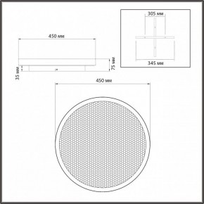 Накладной светильник Sonex Shimmers 7736/60L в Красноуральске - krasnouralsk.ok-mebel.com | фото 8