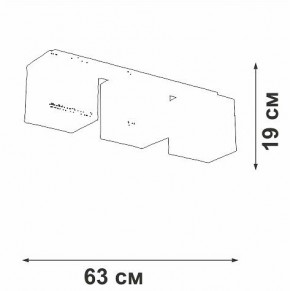 Накладной светильник Vitaluce V2879 V2879-1/3PL в Красноуральске - krasnouralsk.ok-mebel.com | фото 3