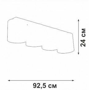Накладной светильник Vitaluce V2881 V2881-1/4PL в Красноуральске - krasnouralsk.ok-mebel.com | фото 3