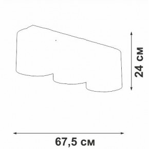 Накладной светильник Vitaluce V2882 V2882-1/3PL в Красноуральске - krasnouralsk.ok-mebel.com | фото 3