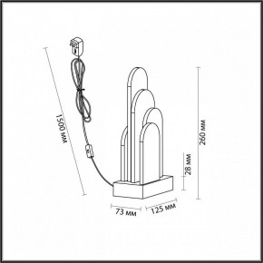 Настольная лампа декоративная Odeon Light Foros 5437/12TL в Красноуральске - krasnouralsk.ok-mebel.com | фото 5
