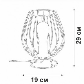 Настольная лампа декоративная Vitaluce V4296 V4296-0/1L в Красноуральске - krasnouralsk.ok-mebel.com | фото 3