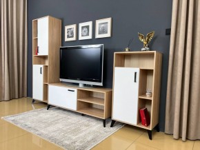 ОСКАР TRIO Гостиная (дуб золотой/белый) в Красноуральске - krasnouralsk.ok-mebel.com | фото 3