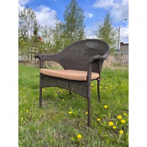 Плетеное кресло LV-140B-Brown с подушкой в комплекте в Красноуральске - krasnouralsk.ok-mebel.com | фото 2