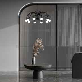 Подвесная люстра Eurosvet Ragno 90034/10 LED черный в Красноуральске - krasnouralsk.ok-mebel.com | фото 4
