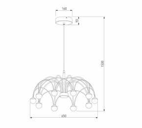 Подвесная люстра Eurosvet Ragno 90034/10 LED черный в Красноуральске - krasnouralsk.ok-mebel.com | фото 5