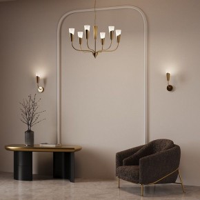 Подвесная люстра Eurosvet Rhyton 60167/6 латунь в Красноуральске - krasnouralsk.ok-mebel.com | фото 6