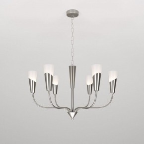 Подвесная люстра Eurosvet Rhyton 60167/6 никель в Красноуральске - krasnouralsk.ok-mebel.com | фото