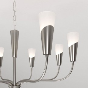 Подвесная люстра Eurosvet Rhyton 60167/8 никель в Красноуральске - krasnouralsk.ok-mebel.com | фото 7