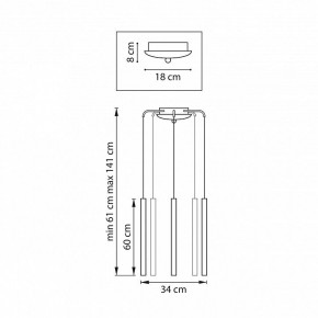 Подвесная люстра Lightstar Tubo L5T747337 в Красноуральске - krasnouralsk.ok-mebel.com | фото 3