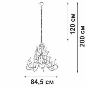 Подвесная люстра Vitaluce V1859 V1859-1/16 в Красноуральске - krasnouralsk.ok-mebel.com | фото 4