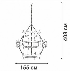 Подвесная люстра Vitaluce V1872 V1872-7/16+8+8 в Красноуральске - krasnouralsk.ok-mebel.com | фото 3