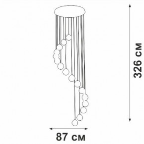Подвесная люстра Vitaluce V2893 V2893-9/16S в Красноуральске - krasnouralsk.ok-mebel.com | фото 4