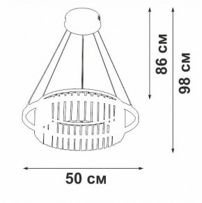 Подвесная люстра Vitaluce V54010 V54010-0/1S в Красноуральске - krasnouralsk.ok-mebel.com | фото 6