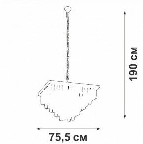 Подвесная люстра Vitaluce V5818 V5818-8/13 в Красноуральске - krasnouralsk.ok-mebel.com | фото 5