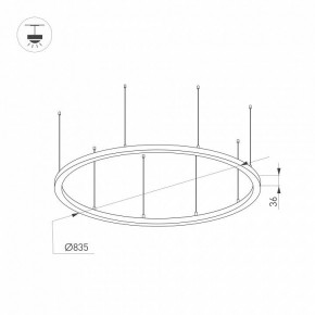 Подвесной светильник Arlight ARC 034008(1) в Красноуральске - krasnouralsk.ok-mebel.com | фото 2