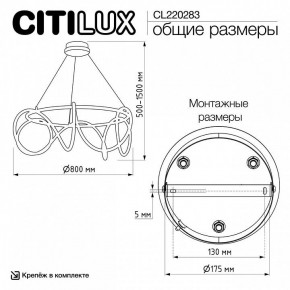 Подвесной светильник Citilux PYTHON CL220283 в Красноуральске - krasnouralsk.ok-mebel.com | фото 8