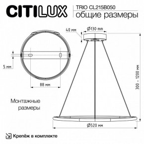 Подвесной светильник Citilux Trio CL215B050 в Красноуральске - krasnouralsk.ok-mebel.com | фото 9