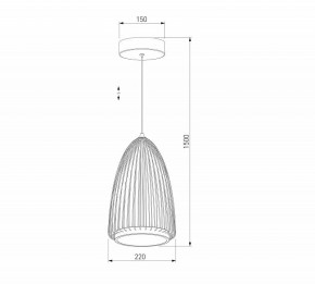 Подвесной светильник Eurosvet Comodita 40009/1 LED черный в Красноуральске - krasnouralsk.ok-mebel.com | фото 5