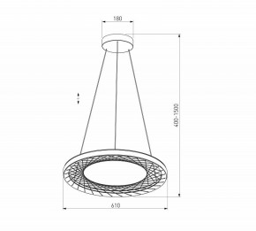 Подвесной светильник Eurosvet Parafe 40024/1 LED серый в Красноуральске - krasnouralsk.ok-mebel.com | фото 5