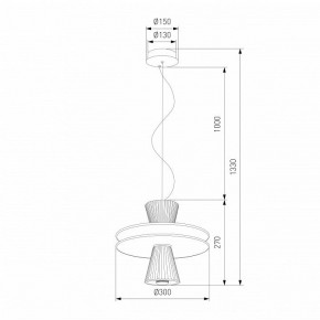 Подвесной светильник Eurosvet Titania 40028/1 LED белый в Красноуральске - krasnouralsk.ok-mebel.com | фото 4