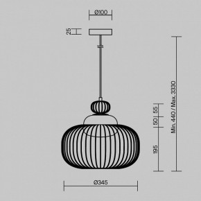 Подвесной светильник Maytoni Levitation MOD376PL-01G в Красноуральске - krasnouralsk.ok-mebel.com | фото 5