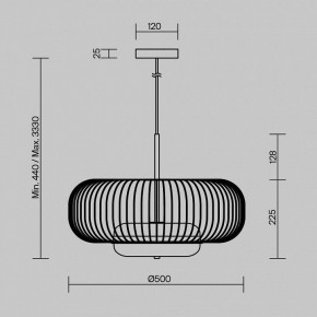 Подвесной светильник Maytoni Levitation MOD376PL-L30G3K в Красноуральске - krasnouralsk.ok-mebel.com | фото 5