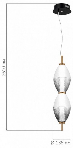 Подвесной светильник ST-Luce Ice SL6130.403.15 в Красноуральске - krasnouralsk.ok-mebel.com | фото 4