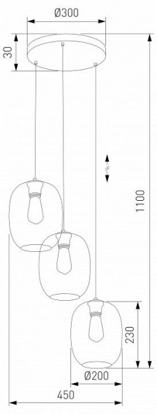 Подвесной светильник TK Lighting Elio 5973 Elio в Красноуральске - krasnouralsk.ok-mebel.com | фото 3