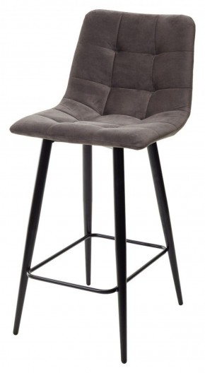 Полубарный стул CHILLI-QB графит #14, велюр / черный каркас (H=66cm) М-City в Красноуральске - krasnouralsk.ok-mebel.com | фото