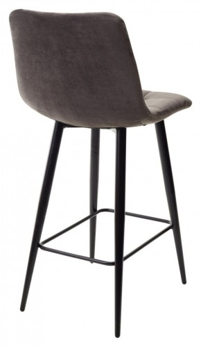 Полубарный стул CHILLI-QB графит #14, велюр / черный каркас (H=66cm) М-City в Красноуральске - krasnouralsk.ok-mebel.com | фото 4